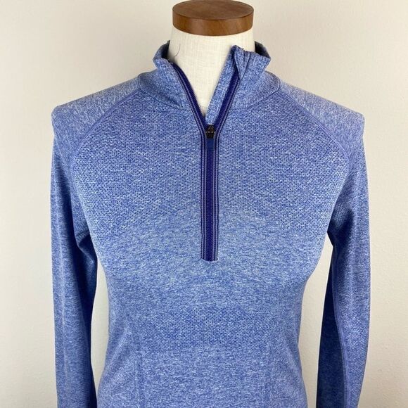 Athleta Heathered Fast Track 1/2 Zip Pullover - Picture 4 of 7